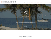 Tablet Screenshot of goodmanagement.net